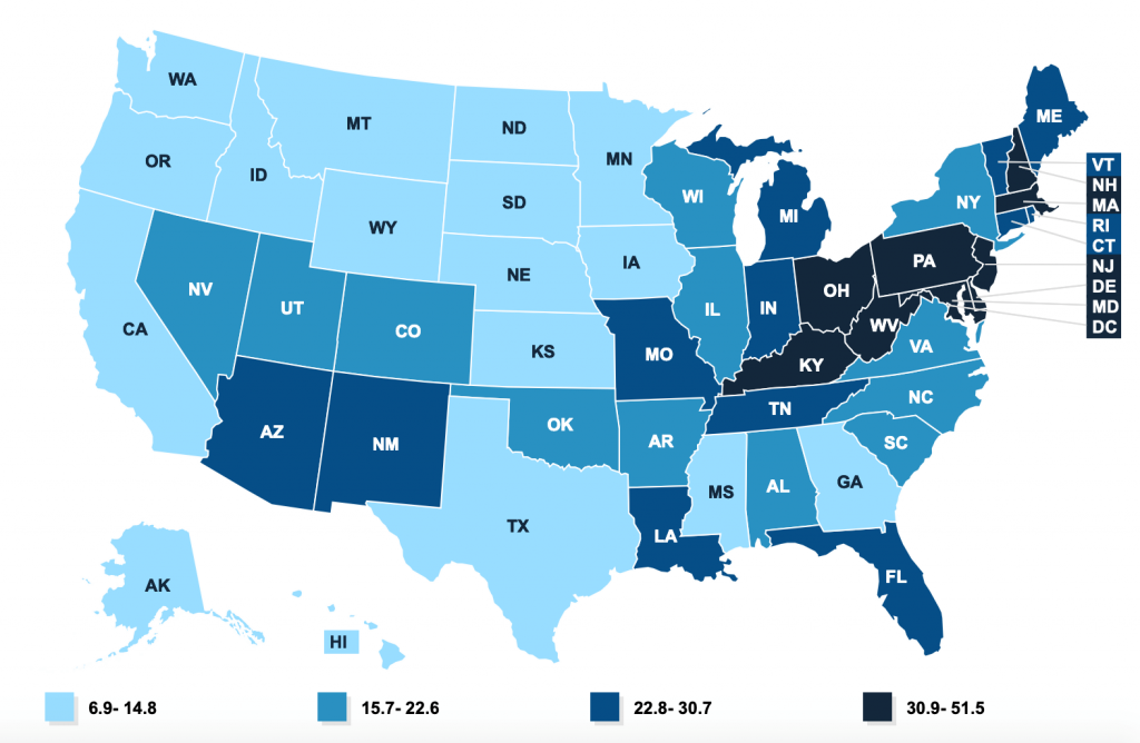 life expectancy based on Opioid Epidemic